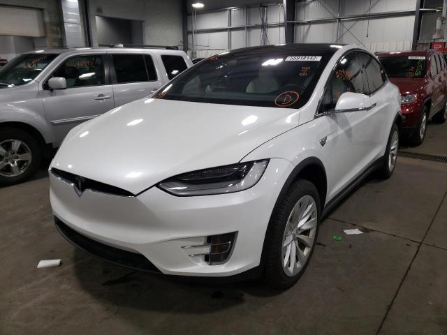 Photo 2 from auction – 2020 TESLA MODEL X with VIN 5YJXCAE28LF263896