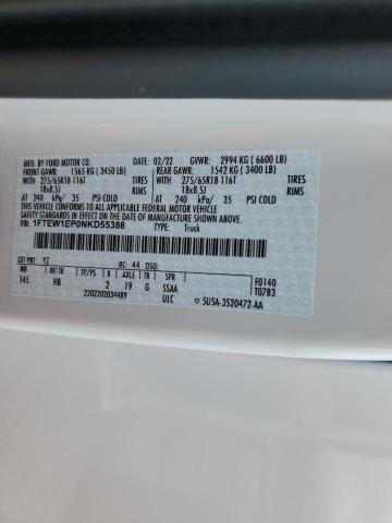 Photo 10 from auction – 2022 FORD F150 SUPER with VIN 1FTEW1EP0NKD55388