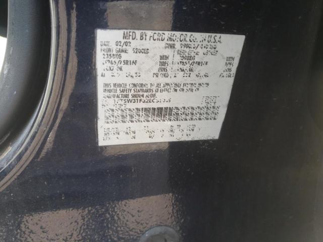 Photo 10 from auction – 2002 FORD F350 SRW S with VIN 1FTSW31F32EC31069