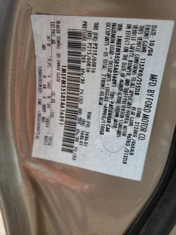 Photo 10 from auction – 2005 MERCURY SABLE LS P with VIN 1MEFM55S85A616891
