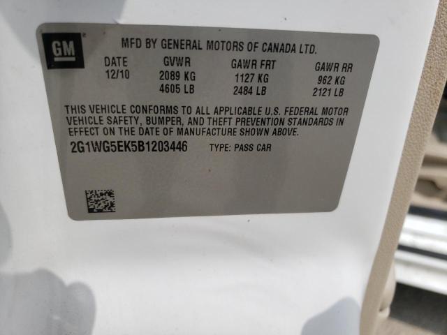 Photo 10 from auction – 2011 CHEVROLET IMPALA with VIN 2G1WG5EK5B1203446