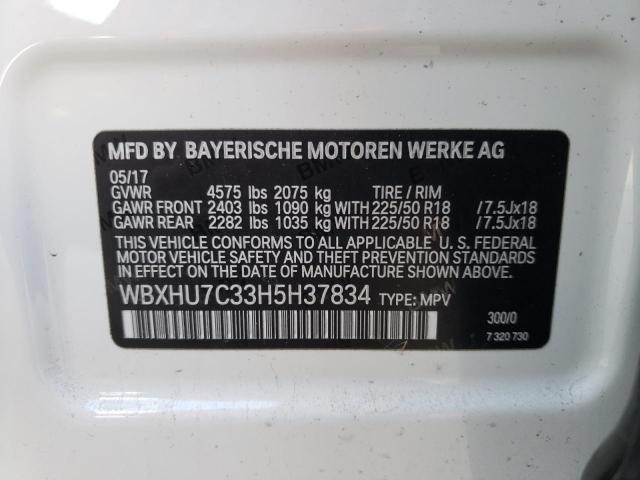 Photo 10 from auction – 2017 BMW X1 SDRIVE2 with VIN WBXHU7C33H5H37834