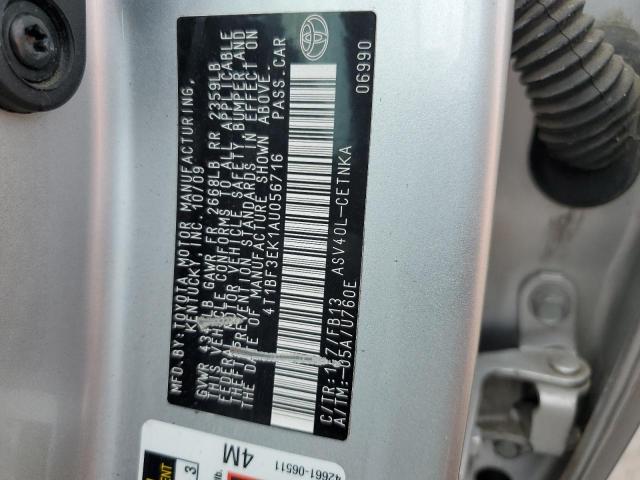 Photo 10 from auction – 2010 TOYOTA CAMRY BASE with VIN 4T1BF3EK1AU056716