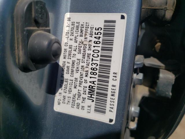 Photo 10 from auction – 1996 HONDA ODYSSEY BA with VIN JHMRA1863TC016455