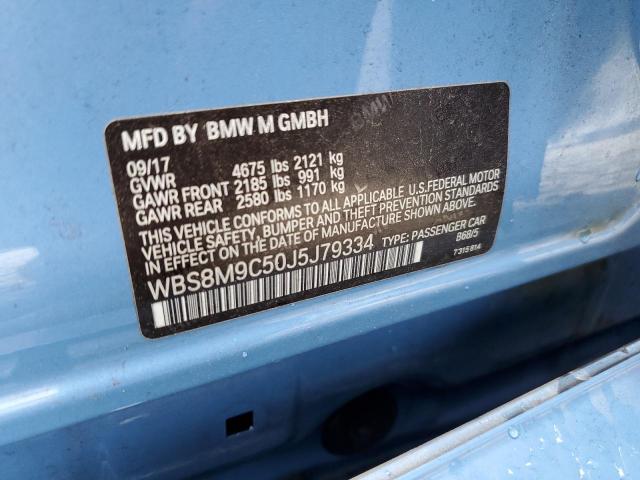 Photo 10 from auction – 2018 BMW M3 with VIN WBS8M9C50J5J79334