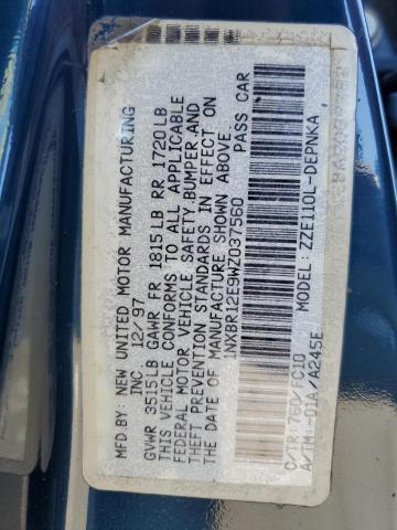 Photo 10 from auction – 1998 TOYOTA COROLLA with VIN 1NXBR12E9WZ037560
