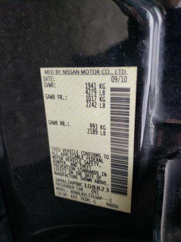 Photo 10 from auction – 2011 NISSAN ALTIMA BAS with VIN 1N4AL2AP9BC108823