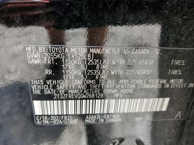 Photo 10 from auction – 2016 TOYOTA RAV4 LE with VIN 2T3ZFREV0GW268129