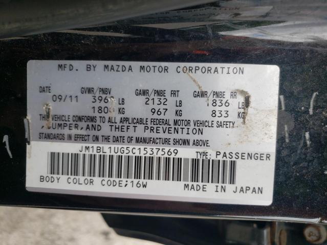 Photo 10 from auction – 2012 MAZDA 3 I with VIN JM1BL1UG5C1537569