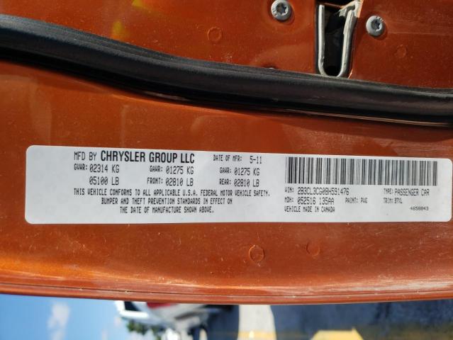 Photo 10 from auction – 2011 DODGE CHARGER with VIN 2B3CL3CG0BH591476