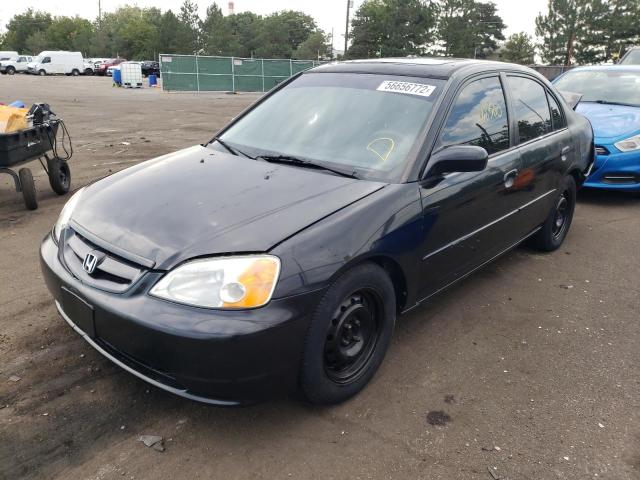 Photo 2 from auction – 2001 HONDA CIVIC EX with VIN 1HGES26761L002028