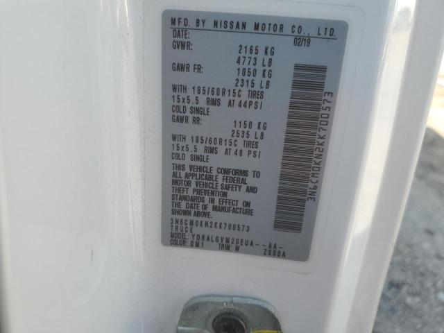 Photo 10 from auction – 2019 NISSAN NV200 with VIN 3N6CM0KN2KK700573