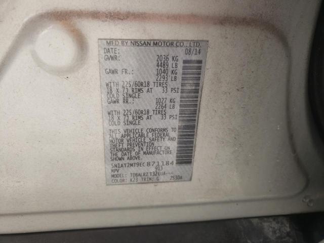 Photo 10 from auction – 2014 NISSAN ROGUE S with VIN 5N1AT2MT9EC871184