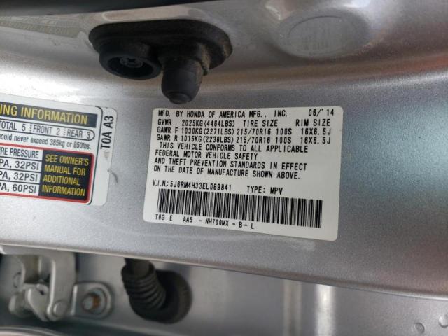 Photo 10 from auction – 2014 HONDA CR-V LX with VIN 5J6RM4H33EL089841