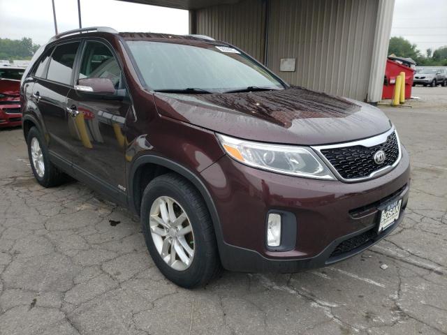 KIA SORENTO LX 2014 with VIN 5XYKTDA7XEG475126 - Photo from auction