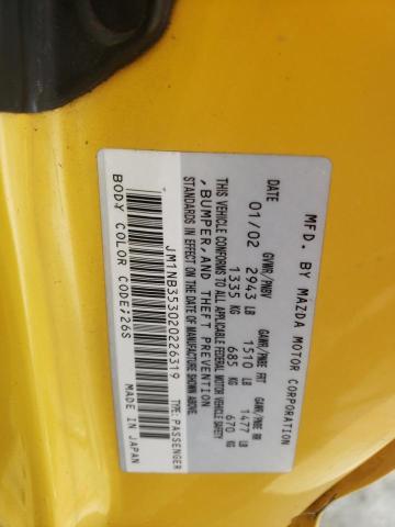 Photo 10 from auction – 2002 MAZDA MX-5 MIATA with VIN JM1NB353020226319