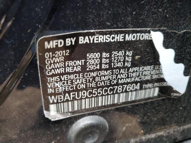 Photo 10 from auction – 2012 BMW 550 XI with VIN WBAFU9C55CC787604