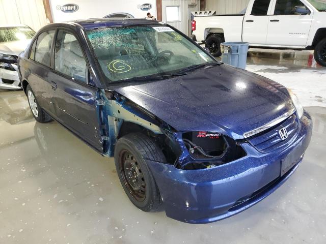 HONDA CIVIC EX 2003 with VIN 2HGES26723H592907 - Photo from auction
