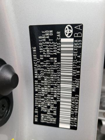 صورة رقم 10 من المزاد - 2017 TOYOTA COROLLA L مع VIN 5YFBURHEXHP665278