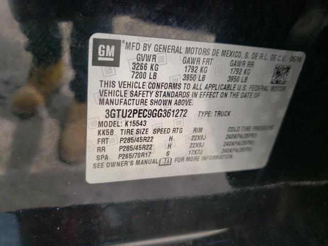 Photo 10 from auction – 2016 GMC SIERRA K15 with VIN 3GTU2PEC9GG361272