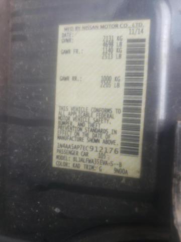 Photo 10 from auction – 2014 NISSAN MAXIMA S with VIN 1N4AA5AP7EC912176