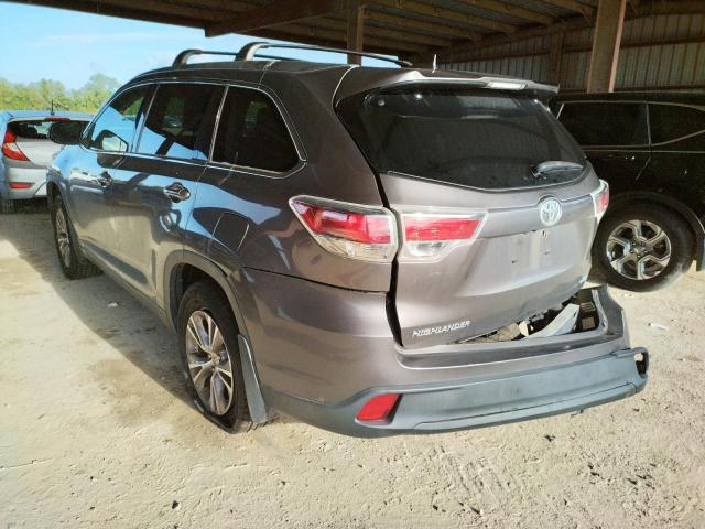 Photo 3 from auction – 2015 TOYOTA HIGHLANDER with VIN 5TDKKRFH9FS115352