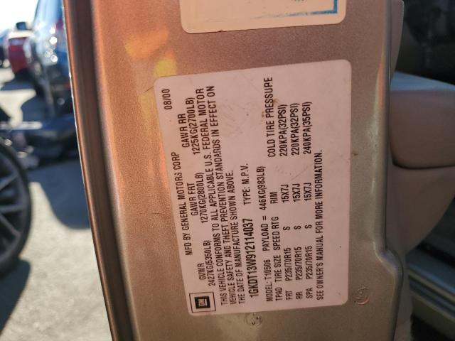 Photo 10 from auction – 2001 GMC JIMMY with VIN 1GKDT13W912114037