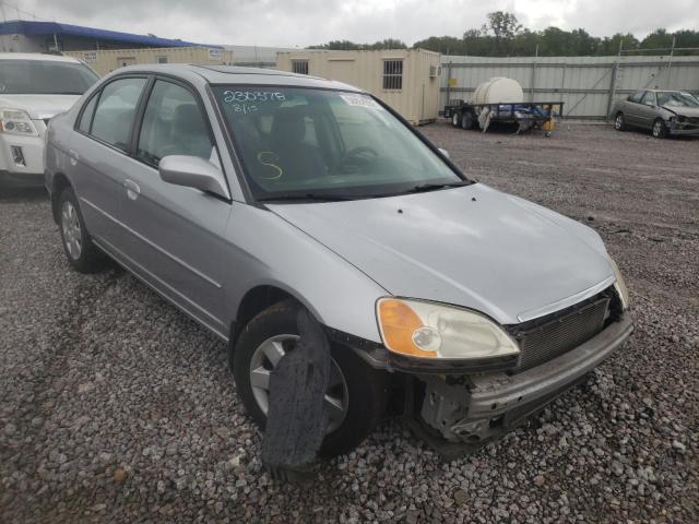 Photo 1 from auction – 2001 HONDA CIVIC EX with VIN 2HGES26741H525755