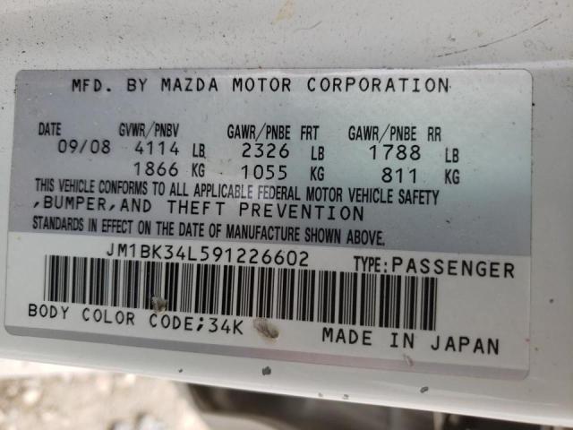 Photo 10 from auction – 2009 MAZDA SPEED 3 with VIN JM1BK34L591226602