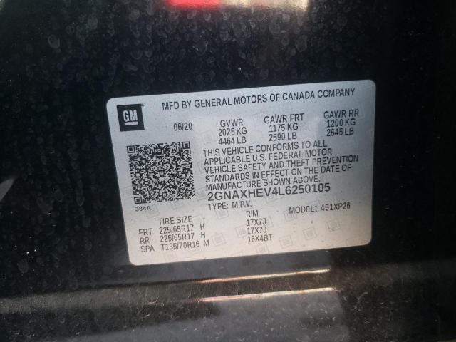 Photo 10 from auction – 2020 CHEVROLET EQUINOX LS with VIN 2GNAXHEV4L6250105