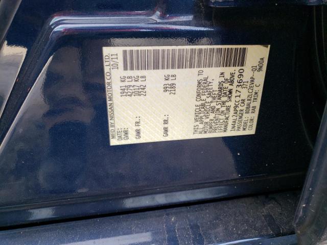 Photo 10 from auction – 2012 NISSAN ALTIMA BAS with VIN 1N4AL2AP9CC173690