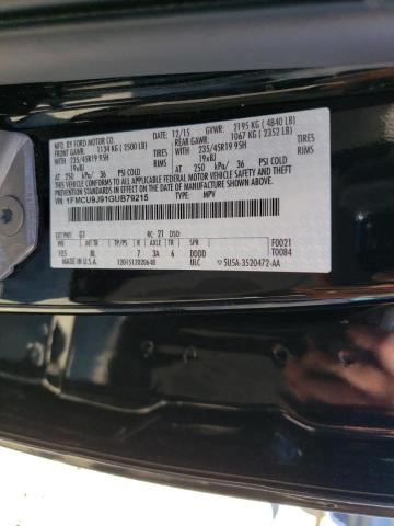Photo 10 from auction – 2016 FORD ESCAPE TIT with VIN 1FMCU9J91GUB79215