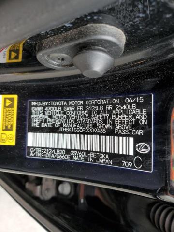 Photo 10 from auction – 2015 LEXUS ES 350 with VIN JTHBK1GG0F2209438