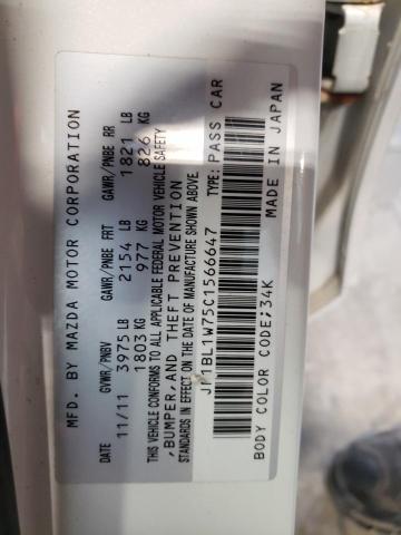 Photo 10 from auction – 2012 MAZDA 3 I with VIN JM1BL1W75C1566647