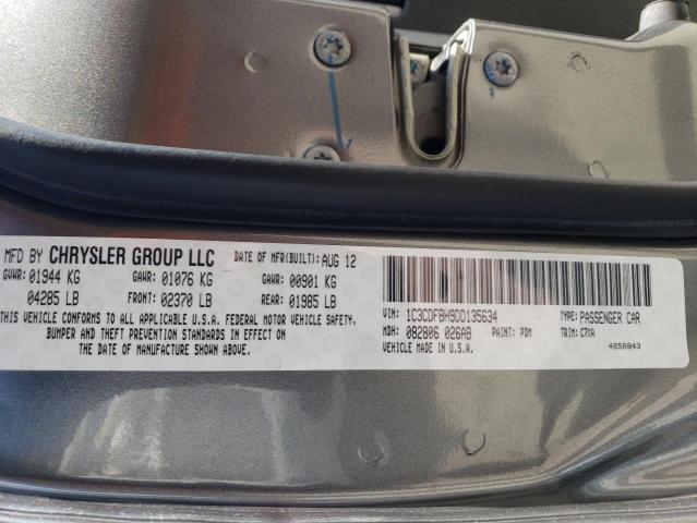 Photo 10 from auction – 2013 DODGE DART SXT with VIN 1C3CDFBH9DD135634
