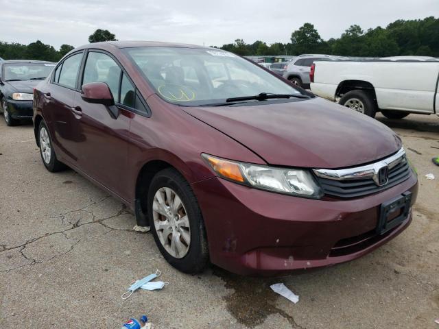 HONDA CIVIC LX 2012 with VIN 2HGFB2F52CH540843 - Photo from auction