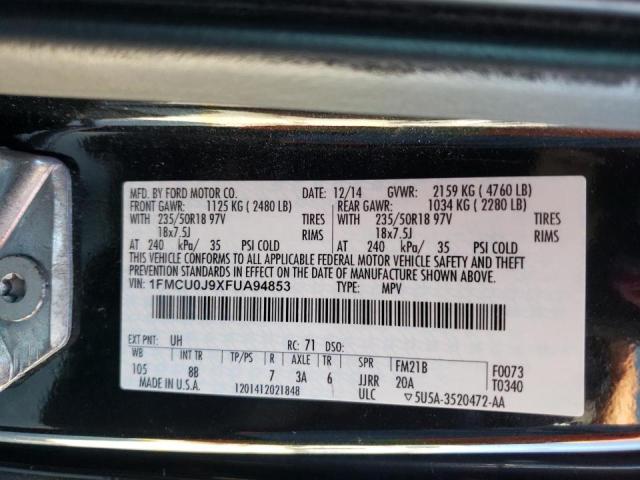 Photo 10 from auction – 2015 FORD ESCAPE TIT with VIN 1FMCU0J9XFUA94853
