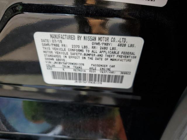 Photo 10 from auction – 2015 INFINITI Q50 BASE with VIN JN1BV7AP7FM351376