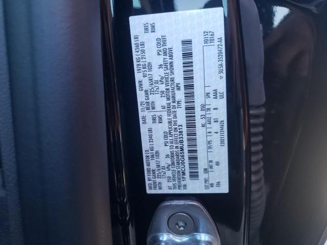 Photo 10 from auction – 2021 FORD ESCAPE SE with VIN 1FMCU0G65MUB33813