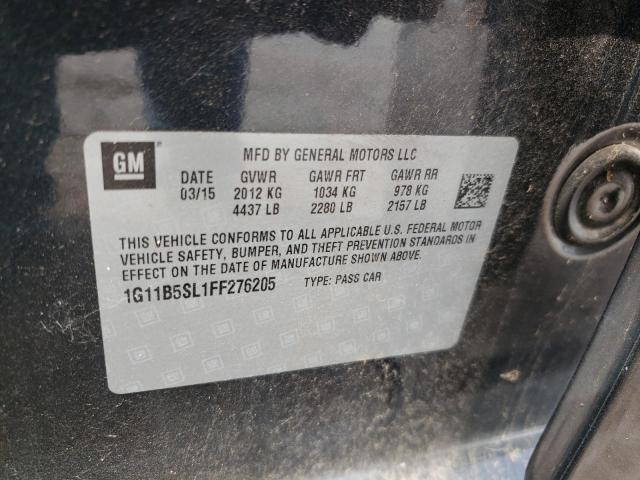 Photo 10 from auction – 2015 CHEVROLET MALIBU LS with VIN 1G11B5SL1FF276205