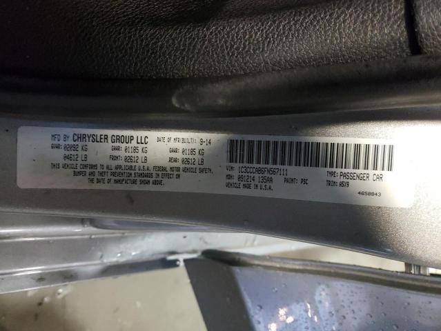 Photo 10 from auction – 2015 CHRYSLER 200 LIMITE with VIN 1C3CCCAB6FN567111