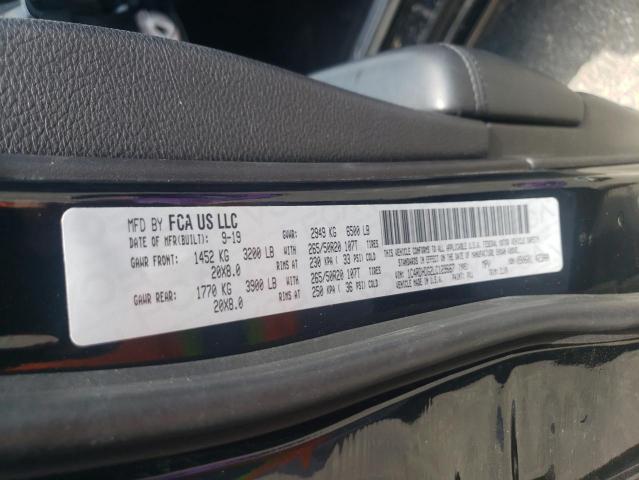 Photo 10 from auction – 2020 DODGE DURANGO GT with VIN 1C4RDHDG2LC129667
