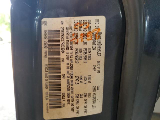 Photo 10 from auction – 2007 CHRYSLER PACIFICA with VIN 2A8GM68X17R253604