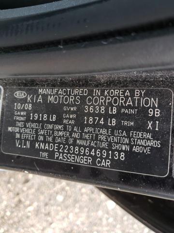 Photo 10 from auction – 2009 KIA RIO BASE with VIN KNADE223896469138