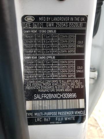 Photo 10 from auction – 2012 LAND ROVER LR2 HSE with VIN SALFR2BNXCH309896