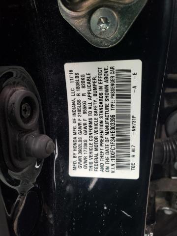 Photo 10 from auction – 2017 HONDA CIVIC EX with VIN 19XFC1F34HE003396