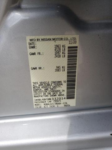 Photo 10 from auction – 2021 NISSAN ALTIMA S with VIN 1N4BL4BV5MN332014