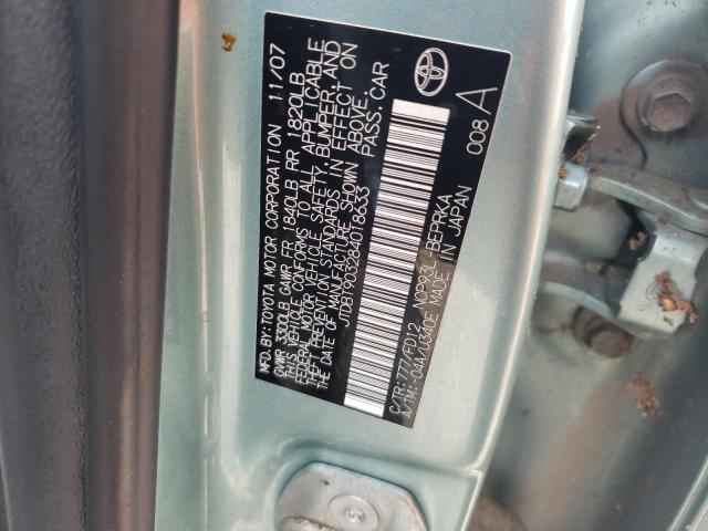 Photo 10 from auction – 2008 TOYOTA YARIS with VIN JTDBT903284018633