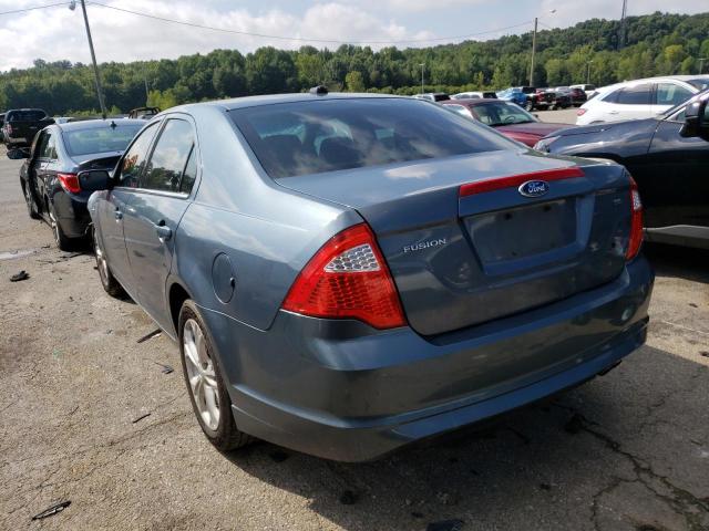 Photo 3 from auction – 2012 FORD FUSION SE with VIN 3FAHP0HA8CR340423