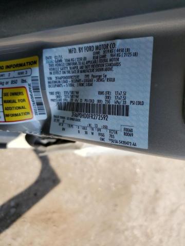 Photo 10 from auction – 2015 FORD FUSION SE with VIN 3FA6P0HD0FR272592